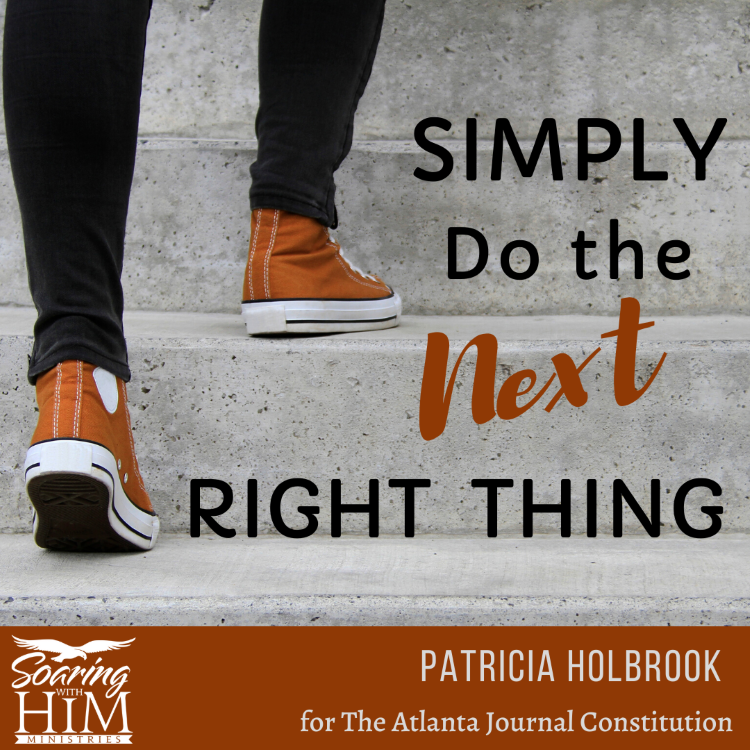 Simply Do the NEXT Right Thing {The Atlanta Journal Constitution}